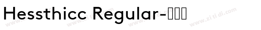 Hessthicc Regular字体转换